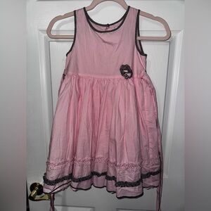 Maggie & Zoe Pink Dress with Black Trim